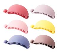 Anneome 6 pezzi Fermagli Capelli Donna Forma di Banana Clip per Coda di Cavallo Leggera e Resistente Accessori Parrucchiere Pratici e Portatili per Uso Quotidiano