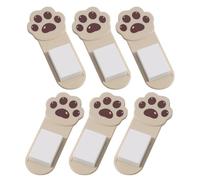 Anneome 6 Pezzi Sollevatore Adesivo per Coperchio Wc in Plastica Resistente Maniglia Igienica Pratica per Bagno Rialzo Facile da Installare per Anziani e Viaggiatori Protezione Mani e