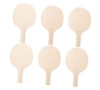 Anneome 6 Racchette Pong in Non Verniciate per e Base e Resistente Adatte gli Stili e Tecniche per Allenamento e Competizioni