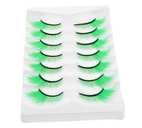 Anneome 7 Paia Verdi Extra Lunghe per Costume San Patrizio Look Drammatico per Cosplay Feste e Festival Irlandesi Morbide e Riutilizzabili