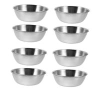 Anneome 8 Pezzi Ciotole per Maschere in Acciaio Inossidabile Miscelazione Efficiente per Estetiste e Spa Design Rotondo Facile e DIY