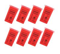 Anneome 8 Pezzi Contenitore per Rifiuti Taglienti con Coperchio Sicuro Contenitore per Aghi e Siringhe in PP Resistente per Smaltimento Tatuaggi Uso Domestico e Clinico Rosso