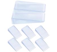 Anneome 8 pezzi Cunei Livellamento Mobili Trasparenti Flessibili Spessori per Tavoli e Porte Protezione Pavimenti e Adattamento su Misura Kit Rialzi per Arredamento Casa