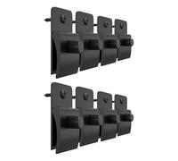Anneome 8 Pezzi Ganci per Arazzi Neri in Plastica Antiscivolo per Fissaggio | Design Moderno Elegante, per Gestori di Strutture e Affittuari, Uso Semi-esterno Sicuro