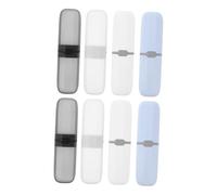 Anneome 8 Pezzi Porta Spazzolino da Viaggio in PP Resistente Custodia per Spazzolino e Dentifricio Custodia Smontabile per Viaggi Campeggio Ufficio e Palestra