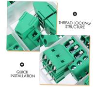 Anneome 80 Pezzi Terminal Block Wire Connector Screw Type Pin Compact Electrical Pcb Connectors For Secure Transmission And Versatile Wiring Applications