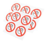 Anneome Adesivi di Avvertimento per Macchinari 10 Pezzi Diametro 40Mm Segnale Non Toccare in Vinile Autoadesivo per Ambienti Produttivi e Officine