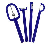 Anneome Allenatore della Lingua 4 Pezzi Set, Esercizio la Punta della Lingua in Acciaio Inox e Plastica, Strumento per Forza Muscolare Orale e Stimolazione della Pronuncia, Adatto