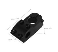 Anneome Aluminum Alloy Mountain Bike Stem Riser Lightweight Handlebar Extender For Daily Commuting And Riding Easy Installation And Stable Performance
