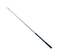 Anneome Asta telescopica 45-150 cm con gancio per scale da soffitta in lega di alluminio blu, maniglia ergonomica con accessori per soffitti e porte domestiche