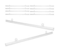 Anneome Barra Porta Banner in Pvc Trasparente 50 Cm Ganci per Poster, Set da 20 Pezzi per Esposizione Sospesa al Soffitto in Negozi e Supermercati, Supporto Resistente per Segnaletica