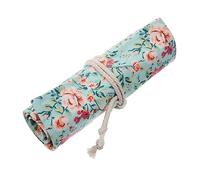 Anneome Borsa Portatile Per Matite Tela Con Design Rotolabile e Capacità Astuccio Decorativo Per Artisti Studenti e Ufficio Scomparti Per Penne e Matite Facile Da Trasportare e