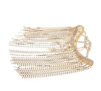 Anneome Cerchietto Da Donna Strass e Ciondoli a Nappe, Fascia Copricapo Per Matrimonio e Feste, Accessorio Elegante Per Chioma Lunghi o Corti, Regalo Per Amiche e Spose