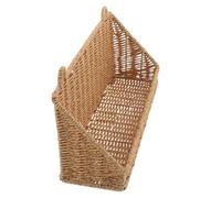 Anneome Cestino Portaoggetti da Parete per Bagno in Rattan di Plastica senza Fori, Organizer da Doccia Sospeso Compatto Resistente All’umidità Stile Boho, Salvaspazio per Piccoli Bagni