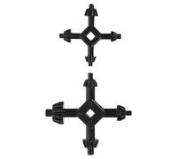 Anneome Chiave a Cricchetto per Mandrino Trapano 4 in 1 Utensile di Serraggio Compatibile Trapano Elettrico Set 2 Pezzi Grande e Piccolo per Sostituzione Accessori e Uso Professionale