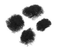 Anneome Chignon Afro Riccio Sintetico da 4 Pezzi con Fermagli per Chioma da Ragazza, Accessori per Bambini per Feste e Giochi di Ruolo, Copricapo Afro Morbido e Confortevole per Servizi