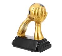 Anneome Coppa di Calcio in Resina con Design Manuale per Celebrazione Risultati Sportivi, Base Larga e Aspetto Robusto per Competizioni Calcistiche e Decorazioni Ufficio
