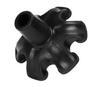 Anneome Copri Piedi Antiscivolo Per Stampelle Design Esagonale Nero Accessori Pratici Per Bastoni Da Passeggio Cuscinetti Piedino Resistenti Per Uso Quotidiano Esterno