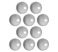 Anneome Copribulloni Decorativi Design Elegante Minimalista per Wc 10 Pezzi in Acciaio Inossidabile Argento, Tappi Rotondi Moderni Fissaggio Sicuro e Prevenzione Allentamento per Bagno