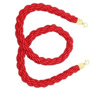 Anneome Corda per Barriera Intrecciata Rossa in Jute e Lega di Zinco, Facile da Installare e Rimuovere, per Controllo della Folla in Musei e Cinema