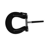 Anneome Culla per Lettino da Massaggio Ergonomica a Forma di U in Lega Nera con Supporto per Massaggio Facciale e Poggiatesta Portatile per Spa e Uso Esterno