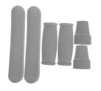 Anneome Cuscinetti di Ricambio per Stampelle con Impugnature e Tappi per Piedi Punte in Gomma Antiscivolo per Bastoni per Anziani e Escursioni all Aperto