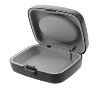 Anneome Custodia Portatile per Apparecchi Acustici Nera in Abs e Pvc, Scatola per Protezione e Conservazione di Prodotti Elettronici di Medie Dimensioni