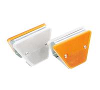 Anneome Delineatori Stradali Riflettenti 2 Pezzi Trapezoidali Doppio Lato per Autostrade e Vialetti Marcatori per Pavimentazione Esterni Indicatori di Sicurezza