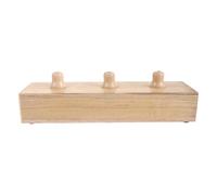 Anneome di acustica per diapason in legno marrone da 31 cm, supporto universale con posizionamento per terapisti e meditazione