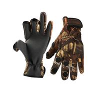 Anneome Guanti Neoprene Invernali Antiscivolo per e Outdoor Termici e Resistenti al Vento Dita Esposte Regolabili Camouflage per Guida e