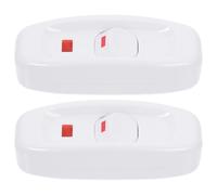 Anneome Interruttori a Pressione da 2 Pezzi con Spia Luminosa Interruttori del Cavo per Controllo Lampade ed Elettrodomestici Protezione Sovraccarico per Uso Domestico in Sala da Pranzo