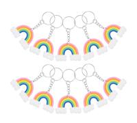 Anneome Keychain DIY Pendant Silicone Set Da 10 Pezzi Con Forma Arcobaleno Per Regali Di Compleanno E Decorazioni Natalizie