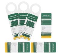 Anneome Kit di Etichette per Ispezione Scala e Ponteggi in Nylon Resistente 3 Portatarghette e 6 Inserti Impermeabili per Sicurezza e Tracciabilità in Ambienti Industriali