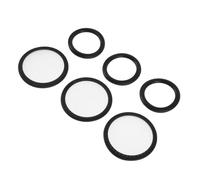 Anneome Kit di Riparazione Diaframma Stetoscopio 6 Pezzi con Membrana Resistente al Freddo e Anello Antichill, Set Accessori Sostitutivi per Uso Medico e Clinico