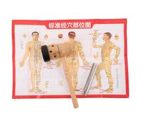 Anneome Kit per Moxibustione Portatile con Bruciatore in Legno Resistente, Porta Bastoncini di Moxa e Grafico Punti di Agopuntura, Strumento per Terapia Termica e Miglioramento Benessere