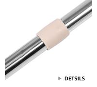 Anneome Manico per Scopa in Acciaio Inossidabile con Protezione Asta Telescopica Tre Sezioni Regolabile Compatibile con Mop Americani Tedeschi e Italiani Struttura Flessibile per Pulizia