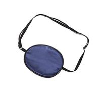 Anneome Maschera per Occhi Singoli in Seta Blu Navy Regolabile per Ambliopia e Strabismo, Benda Oculare Elastica per Occhio Pigro Adulti, Copertura Luce Morbida e Leggera per Uso