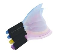 Anneome Maschera Protettiva per Viso e Occhi 5pezzi in Plastico per Parrucchieri, Scudo Antispruzzo per Uso Salone e Casa, Protezione Effettiva Durante Trattamenti Chioma Colore Casuale