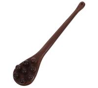 Anneome Massaggiatore in Legno con Bastoncino Otto Perle Strumento Manuale Ergonomico per Trattamento Corpo Sollievo Muscolare per Schiena Spalle e Gambe Leggero e Confortevole per Uso