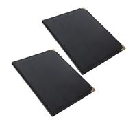 Anneome Menu Book Pelle con Trasparenti per e Pub Custodia Trasparente per Menù Alimenti e Bevande Riutilizzabile e Resistente