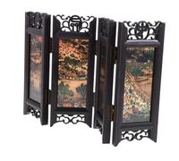 Anneome Mini Schermo Stile Cinese in Materiale Robusto Decorazione per Casa e Ufficio Divisorio da Tavolo Antico per Soggiorno e Camera Ornamento da Scrivania Vintage