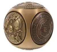 Anneome Palline Baoding in Ottone Massiccio per Allenamento della Presa e Massaggio Palmare, Set di Sfere Rotanti da Meditazione Portatili per Fitness Manuale e Benessere Feng Shui