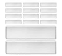 Anneome Porta Etichette in PVC Trasparente 25 Pezzi Autoadesive per Gestione Inventario e Organizzazione Scaffali e Documenti