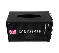 Anneome Porta Fazzoletti in Metallo Nero Copertura Scatola Tovaglioli Resistente all Acqua Design Vintage Elegante per Tavolo da Pranzo e Decorazione Casa