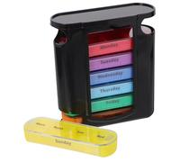Anneome Portapillole Ergonomico Con 4 Scomparti Organizer Giornaliero Per Pillole Portamedicinali Da Viaggio Agenda Settimanale Piccolo Astuccio Per Medicinali