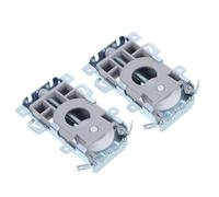 Anneome Pulegge in Acciaio Inossidabile per Porte Scorrevoli Armadio 2 Pezzi, Rulli Silenziosi per Ante di Mobili Alta Capacità di Carico, Ferramenta per Binario Inferiore per