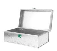 Anneome Scatola Portadocumenti in Lamiera di Ferro Maniglia e Serratura Contenitore Verticale Multiuso per Casa e Ufficio Organizer per File e Attrezzi Custodia Portautensili Portatile