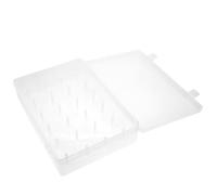 Anneome Scatola Portaoggetti per Cucire Grande 24 Assi in Plastica Trasparente, Porta Aghi da Cucito Multifunzionale Slot per Rocchetti, Organizzatore Filo da Cucito per Casa e Hobby