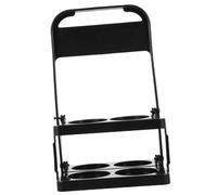 Anneome Secchiello Portabottiglie Pieghevole per con Contenitore per Ktv e Feste per Bottiglie Design Ergonomico Facile da Trasportare e Riporre Nero