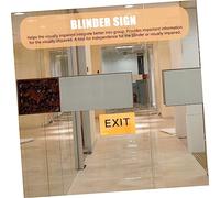 Anneome Segnale Di Uscita in Acrilico Con Braille Per Ipovedenti Cartello Esterno Sicurezza Inclusivo Per Anziani e Persone Con Disabilità Visive Etichetta Targa Visiva Per Luoghi Pubblici